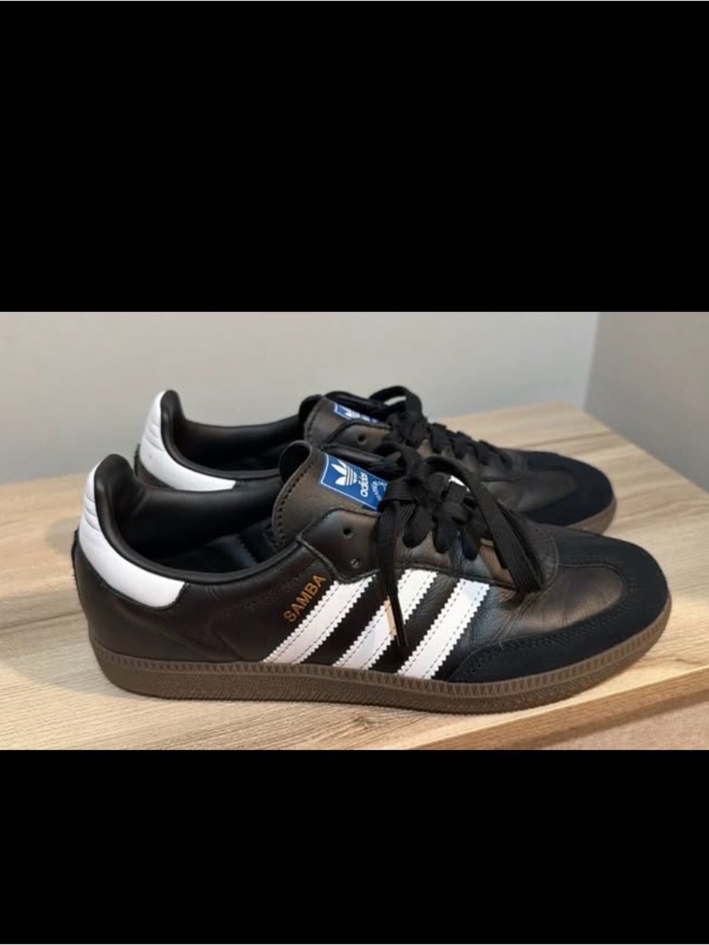 Adidas Samba Unisex Leather Sneakers - Black/White
